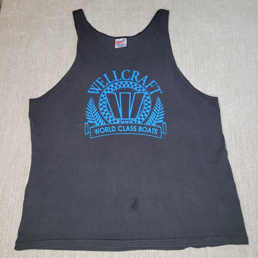 Wellcraft World Class Boats 90's VTG Tank‎ Top Shirt Single Stitch USA  XL Hanes